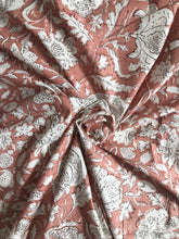 Blue Hand Block Cotton Fabric